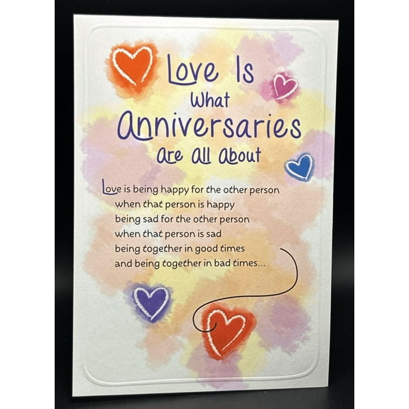 Anniversary Blue Mountain Greeting Card w/Envelope