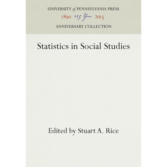 Anniversary Collection: Statistics in Social Studies (Hardcover)