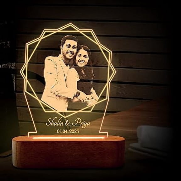 Anniversary Gift for Couple Special Personalized - LED Photo Frame