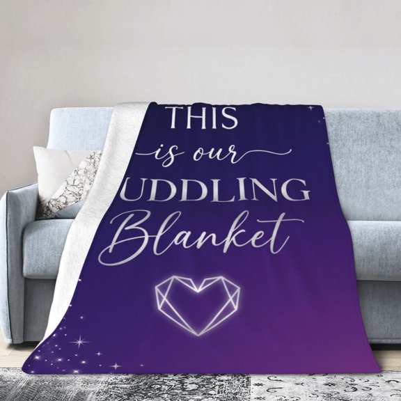 Anniversary Gifts For Blanket Women, Romantic Love Throw Blanket, Sweet Couple Gift, Soft Cozy Flannel Blanket for Anniversary Wedding 50x40