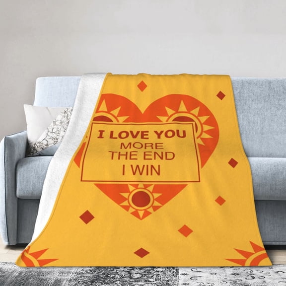Anniversary Gifts For Women, Couple Throw Blanket, Soft Cozy Flannel Blanket for Sofa Couch, Romantic Love Home Decor Gift 50x40
