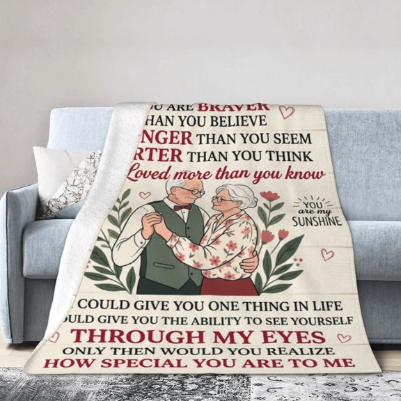 Anniversary Gifts For Women, To My Wife Blanket from Husband, Romantic Love Throw Blanket, Soft Cozy Gift for Her 50x40