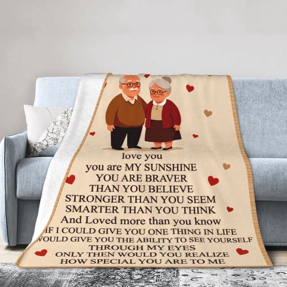 Anniversary Gifts For Women, To My Wife Blanket from Husband, Romantic Love Throw Blanket, Soft Cozy Gift for Her 50x40