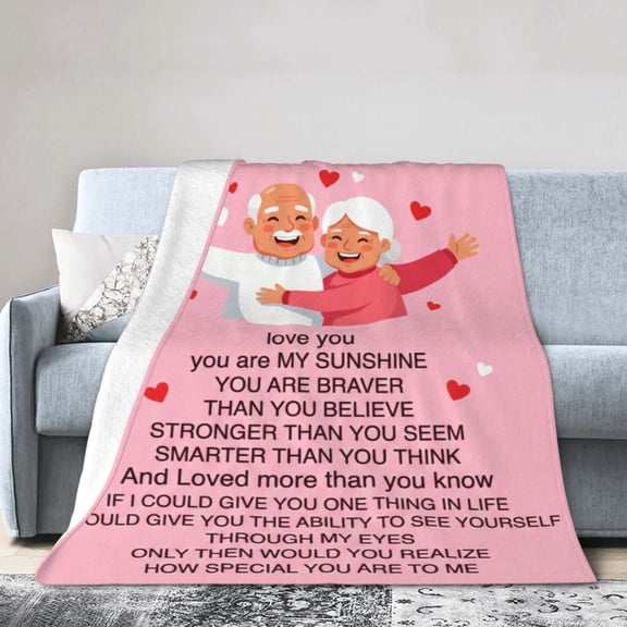 Anniversary Gifts For Women, To My Wife Blanket from Husband, Romantic Love Throw Blanket, Soft Cozy Gift for Her 50x40