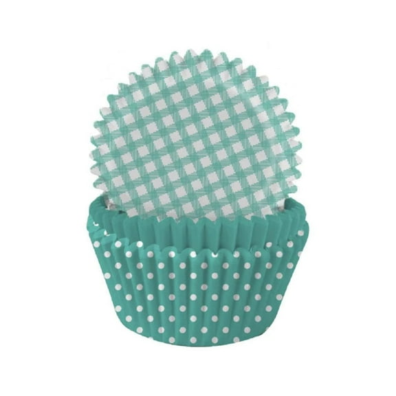 Anniversary House Polka Dot Gingham Muffin and Cupcake Cases (Pack of 75)