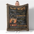 thumbnail image 1 of Anniversary Romantic Gift for Wife - Valentines Day Gifts for Her - Ultra-Soft Micro Fleece Sherpa Throw Blanket - Birthday Gifts Ideas from Husband 40x50 Inch, 1 of 7