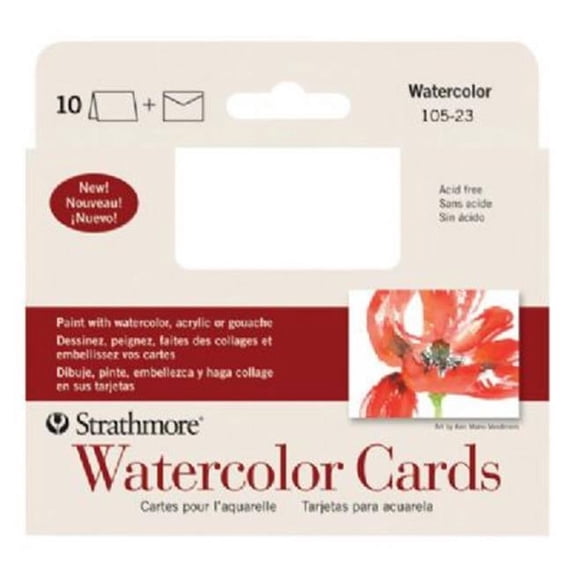Announce Watercolor Card 10Pk
