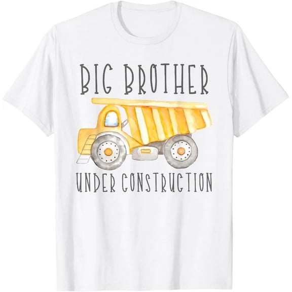 Announcement Baby Promoted To Big Brother Under Construction T-Shirt Unisex S-5XL Hot Trending Shirt, Vintage Birthday Gift