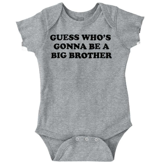 Announcement New Baby Big Brother Bodysuit Jumper Boys Infant Baby Brisco Brands 12M