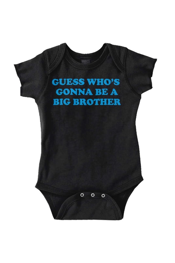 Announcement New Baby Big Brother Bodysuit Jumper Boys Infant Baby Brisco Brands NB