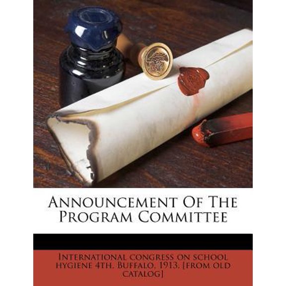 Announcement of the Program Committee Paperback