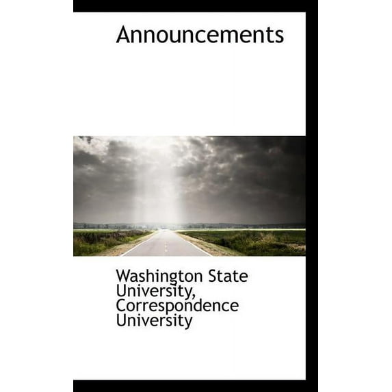Announcements (Paperback)