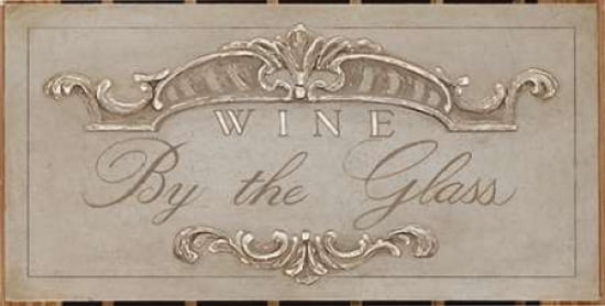 Announcing Wine By the Glass Canvas Art - Arnie Fisk (10 x 20)