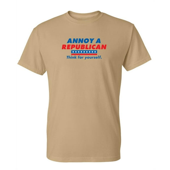 Annoy a Republican Tshirt Novelty Humor Graphic Tees Gift For Mens Christmas Vacations Birthday Anniversary Holiday Funny Sarcastic T Shirt