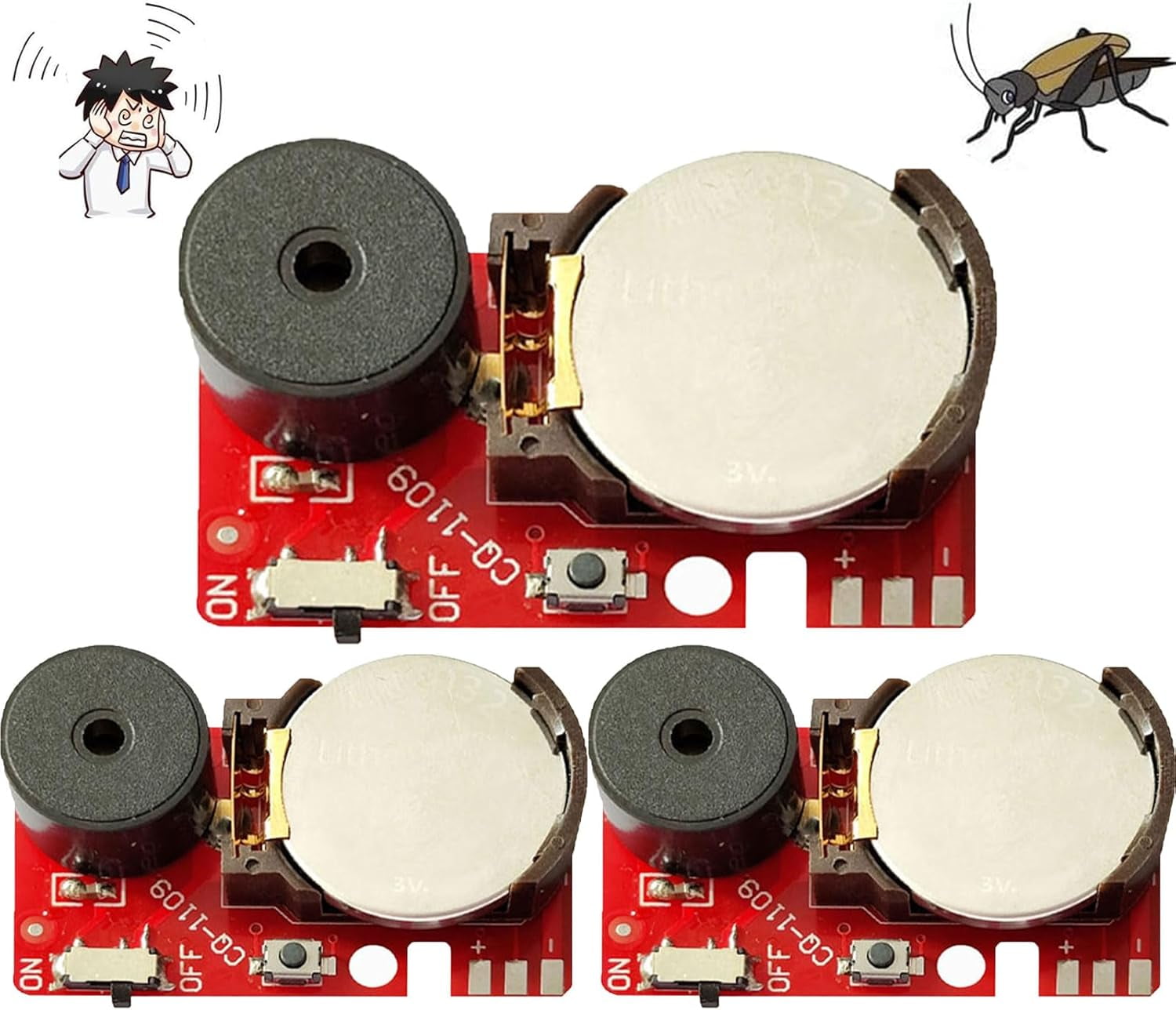 Prank Maker Battery Operated Prank Tool Annoyatron Random Noise Maker - 3-Pack Mini ...
