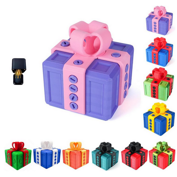 Annoying Gift Box, Annoying Present Box, Surprise Prank Puzzle Gift Box, Funny 3D Printed Mystery Gift Boxes Explosion Surprise Pack with Lids and Plastic Screws for Adults F