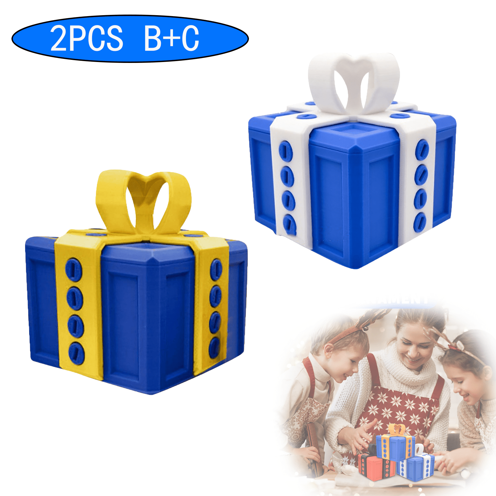 Bloepum Annoying Gift Box - Prank Screw Box, 3D Printed Surprise Container For Money Or Gifts - Hilarious Prank Present
