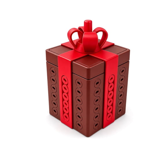 Annoying Gift Box Puzzle Box Reusable Brain Teaser Prank Gift Box, Nested Screw Design, Gag Gift for Parties, Fun Challenge for Family and Friends