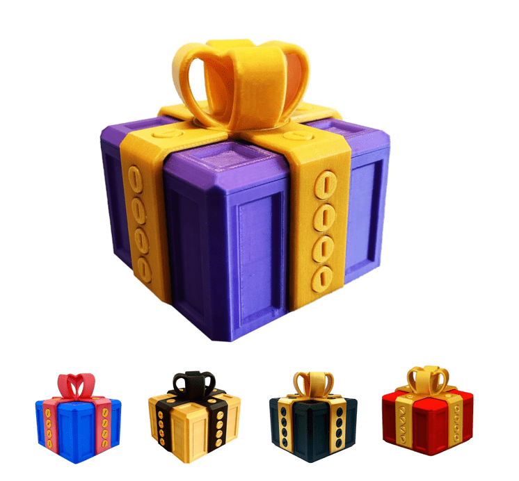 Annoying Gift Box with Screws, 3D Print Annoying Gift Box with Twist Storage and Assorted Colors