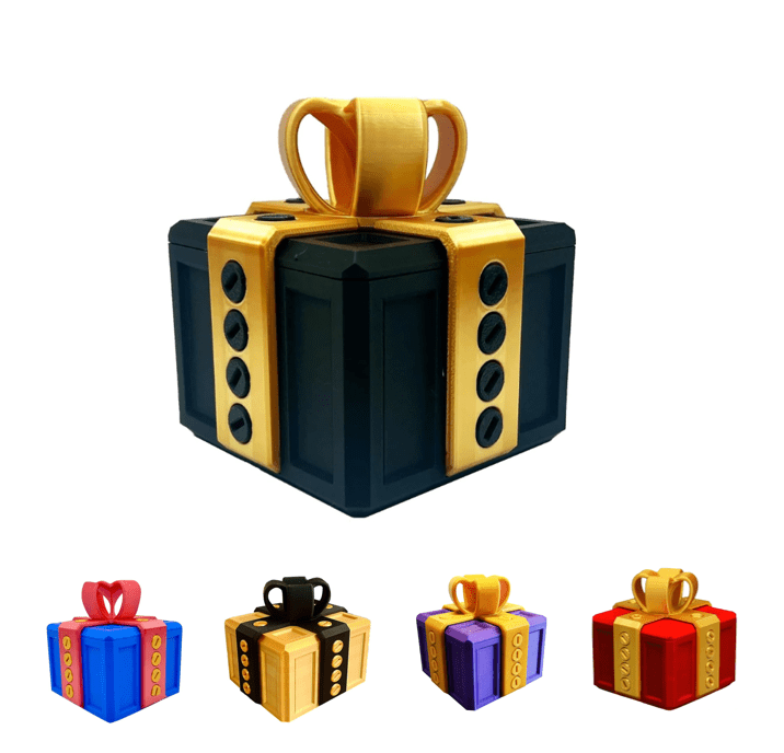 Annoying Gift Box with Screws, 3D Print Annoying Gift Box with Twist Storage and Assorted Colors