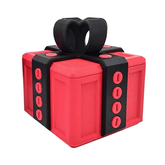 Annoying Gift Box With Screws The Annoying Present Box Prank Screw Boxes Prank Gift Box Funny Money Gift Ideas Novelty 3D Printed Gift Case(Black-7X7X6Cm)