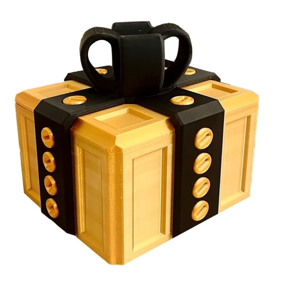 Annoying Gift Box With Screws, 3D Printed Hilarious Prank Storage Container, Joke Gift For Friends And Special Occasions