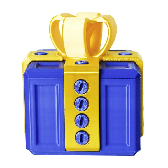 Annoying Gift Box with Screws, the Annoying Present, Money Puzzle Box for Cash Gift, Christmas 3d Printing Decorative, Best Christmas Gifts 2025,Blue