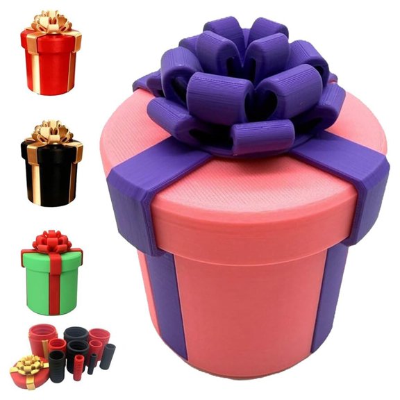 Annoying Nested Screw Box 10 Layer Prank Gift Box, Reusable Funny Puzzle Box for Kids Adults, Screw Open Gift Box for Birthday Christmas Party