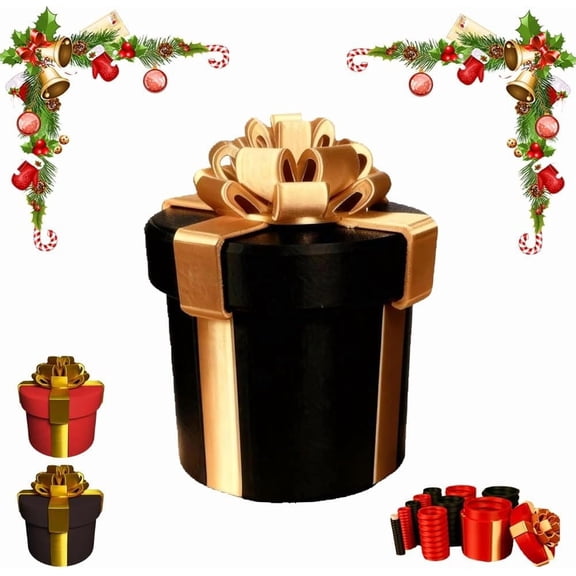 Annoying Nested Screw Gift Box, 2025 New Gag Gift Boxes, Hard to Open Gifts Boxes Prank, Reusable Money Puzzle Prank Gifts Box, Fun Twisting Hilarious Screw challenge for Birthday, Christmas(Black)
