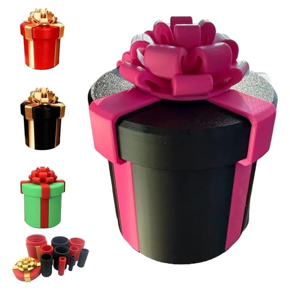 Annoying Nested Screw Gift Box,3D Printed Reusable Prank Gifts Boxes for Cash And Small Surprises,Funny Money Puzzle Gift Boxs for Birthday Christmas White Elephant Party,10 Layer Nested Gift Boxes