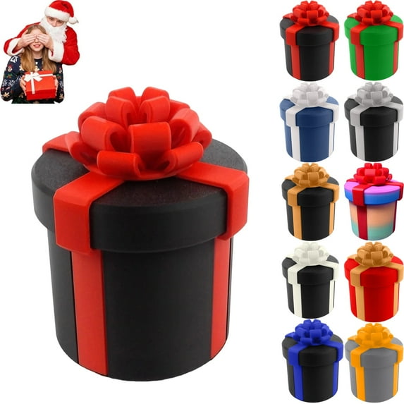 Annoying Nested Screw Gift Box, Annoying Gift Box, Prank Gift Boxes, Money Puzzle Box for Cash Gift, Reusable Prank Gift Packaging for Birthday, Christmas & Fun Party Game, Deep Red