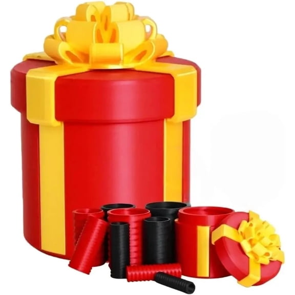 Annoying Nested Screw Gift Box - Prank Nesting Box for Cash & Surprises, 3D Printed Fun for Birthdays, Christmas Party Gifts