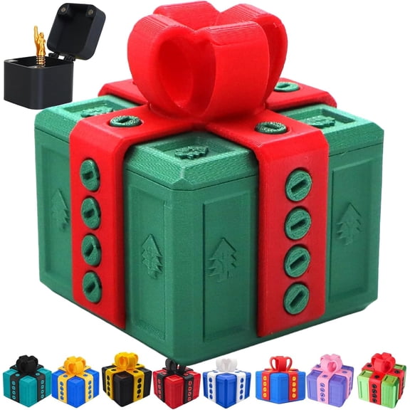 Annoying Prank Gift Box with Finger Surprise, Novelty Pop-Up Gag Present for Birthday Christmas Office Jokes