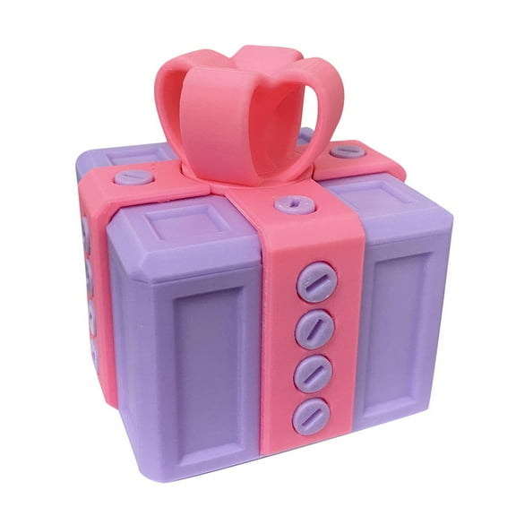 the Annoying Present, the Prank Box, Prank Box with Screw, 3d Printed Annoying Gift Box, 3d Printed Hilarious Money Card Container, Surprise Novelty Gifts for Christmas, Halloween, Festival ,Purple