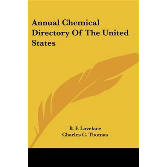 Annual Chemical Directory of the United States