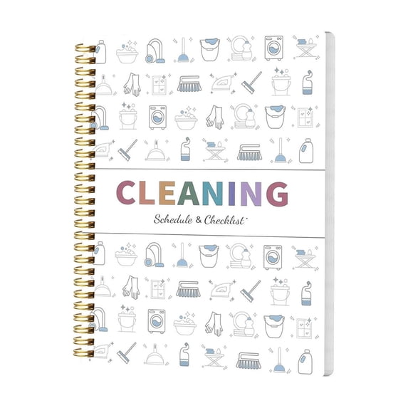 Annual Cleaning Planner and Schedule Book, Household Organizer with ...
