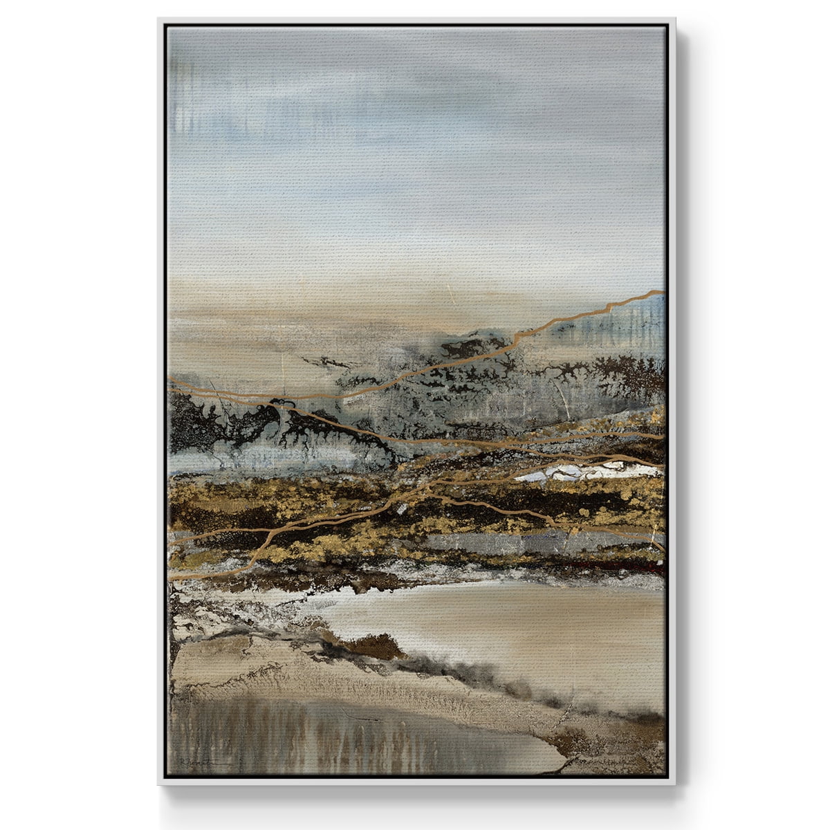 Annual Journey Framed Premium Gallery Wrapped Canvas - Ready to Hang - 25 x 37 - White Floating Frame