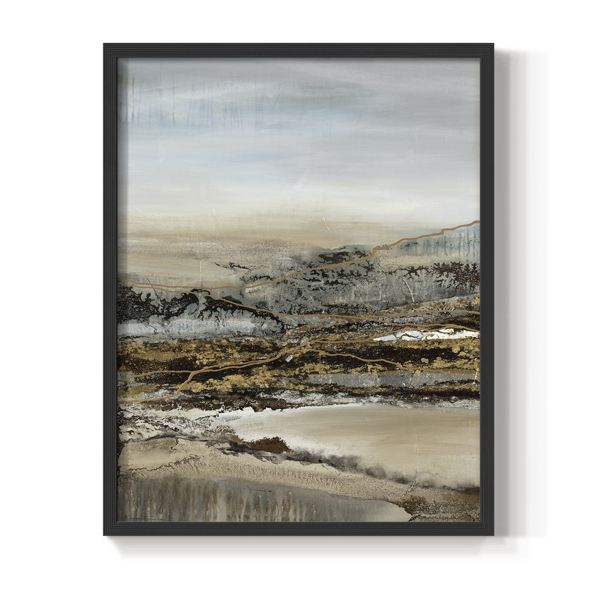 Annual Journey Framed Print in Black Solid Wood Framed Print No Nail Hanging