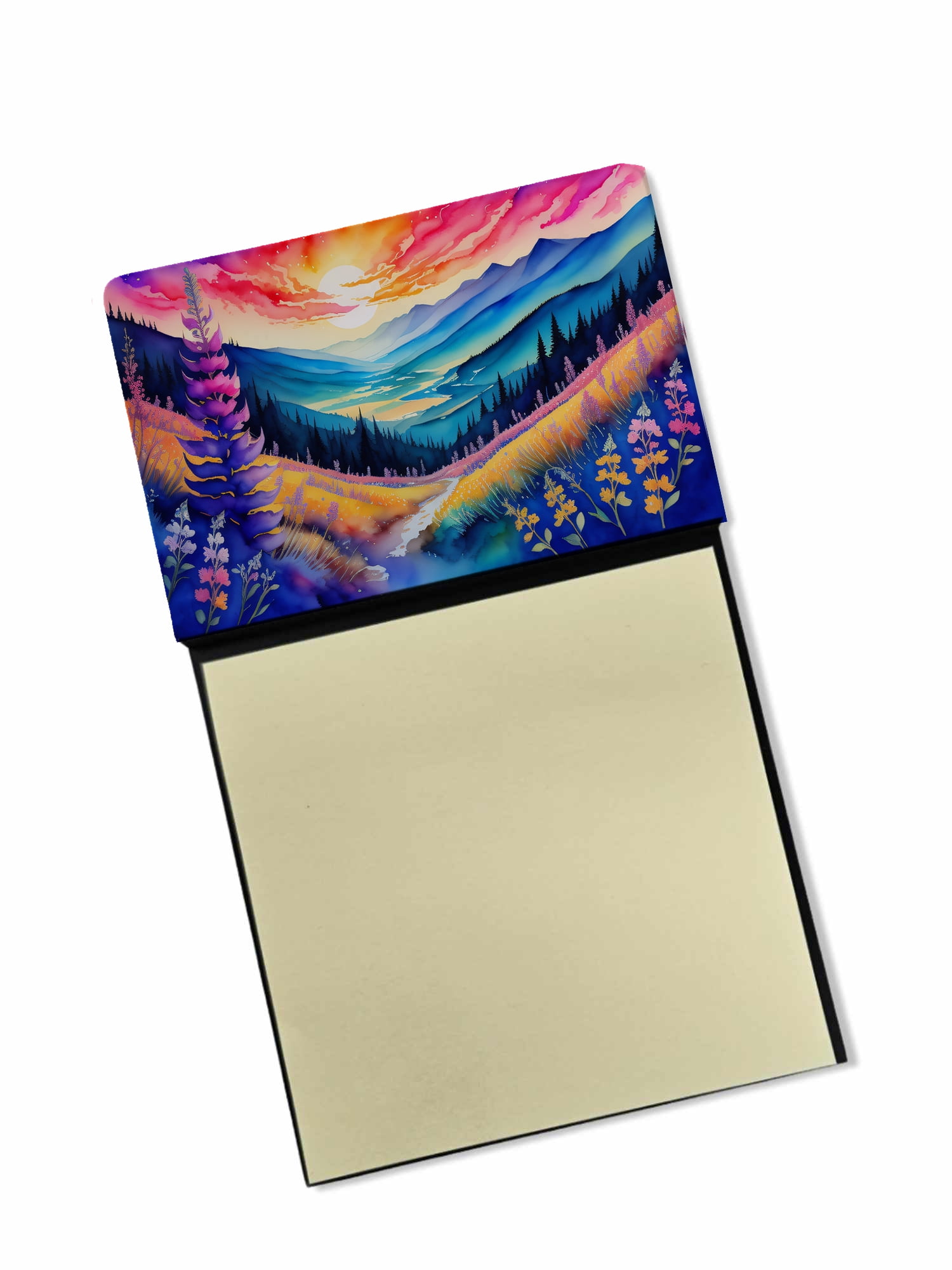 Annual Larkspur in Color Sticky Note Holder 3.25 in x 5.25 in