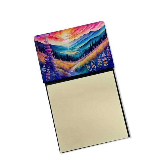 Annual Larkspur in Color Sticky Note Holder 3.25 in x 5.25 in