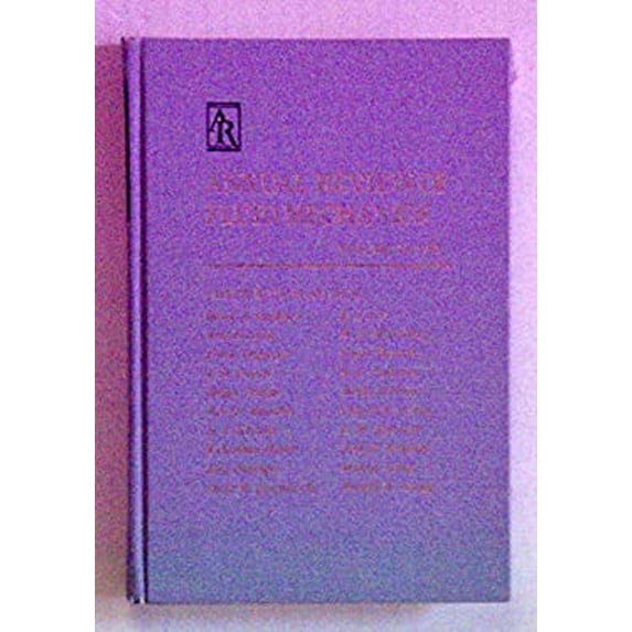 Pre-Owned Annual Review of Fluid Mechanics 9780824307141 /