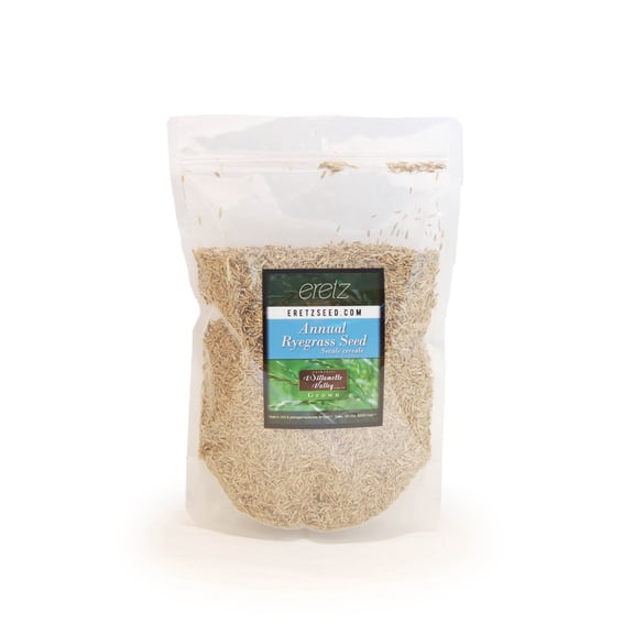 Annual RyeGrass Seed by Eretz 1lb - CHOOSE SIZE! Willamette Valley, Oregon Grown. No fillers, No Weed or Other Crop Seeds.
