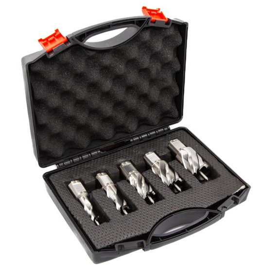 Drill America Annular Cutter Set 5 Pieces 1 Inch Depth of Cut