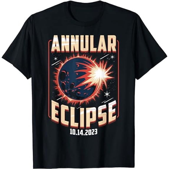 Annular Eclipse 2023 October 14 USA Total Partial Totality T-Shirt