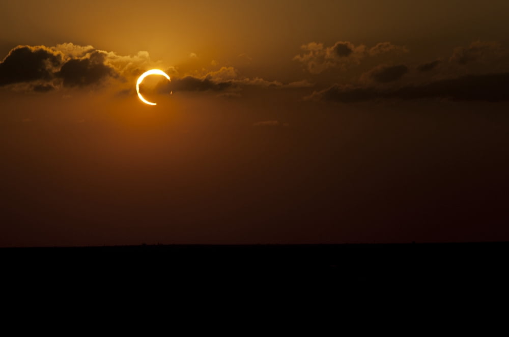 Annular Solar Eclipse Canvas Art - Phillip JonesStocktrek Images (35 x 23)