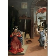 Annunciation , Lotto, Lorenzo(ca.1480-1556 Italian), Oil On Canvas Museo Civico, Recanati (Ancona), Italy Poster Print (18 x 24)