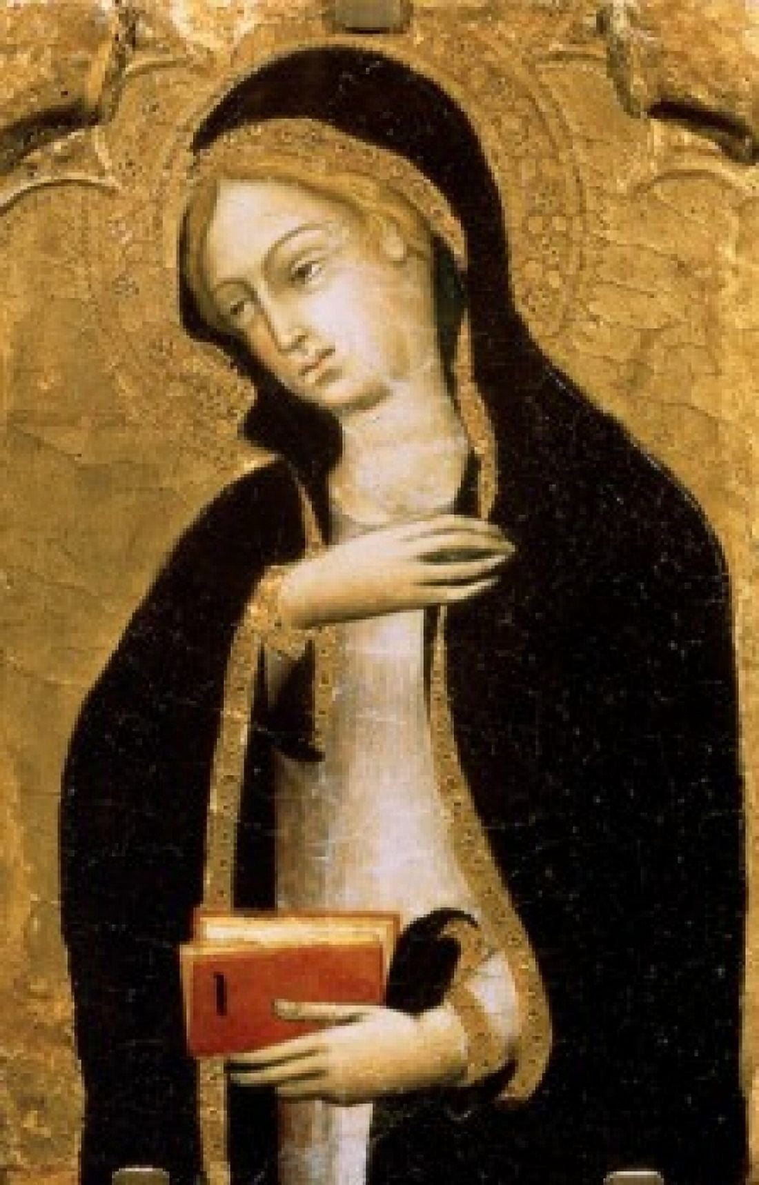 Annunciation of the Madonna ca 1410 Andrea di Bartolo (1389-1428 Italian) Tempera on wood panel Pushkin Museum of Fine Arts Moscow Russia Canvas Art - Andrea di Bartolo (24 x 36)