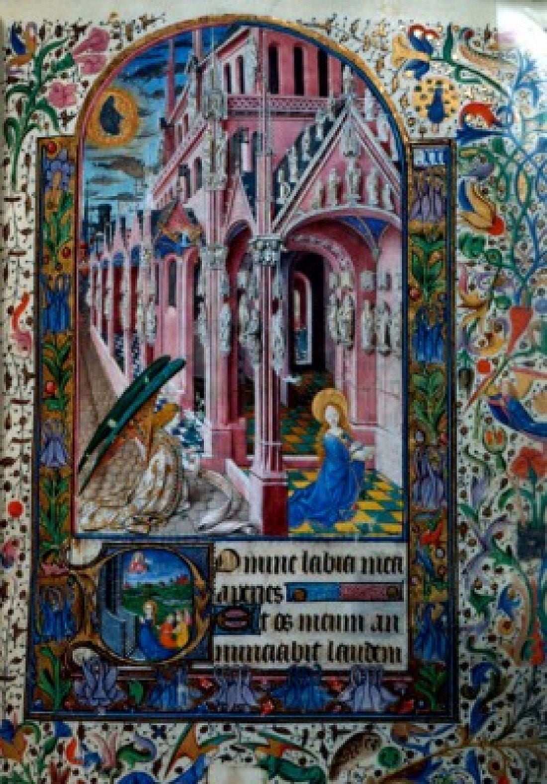 Annunciation Manuscripts France Paris Bibliotheque Nationale Canvas Art - Bibliotheque Nationale (18 x 24)