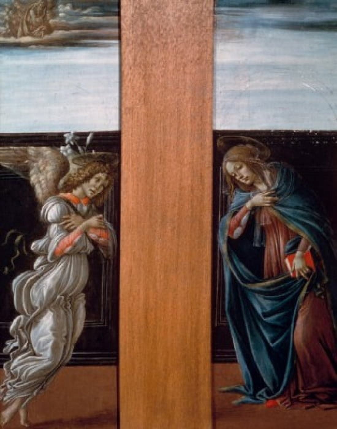 The Annunciation by Sandro Boticelli temperawood panel 1495 1444-1510 Russia Moscow Pushkin Museum of Fine Arts Canvas Art - Sandro Boticelli (18 x 24)