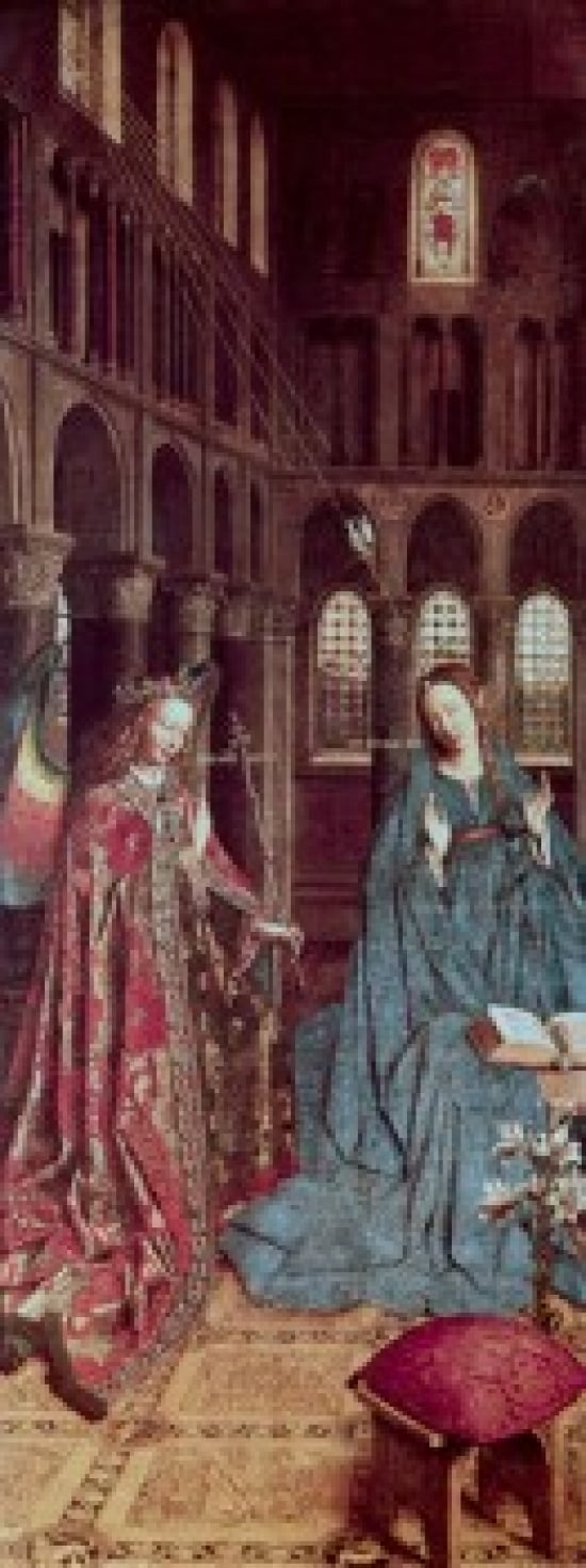 Annunciation The Eyck Jan van(ca1390-1441 Netherlandish) National Gallery of Art Washington DC USA Canvas Art - Jan van Eyck (24 x 36)